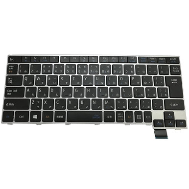 Laptop Keyboard For NEC VersaPro VJ23T/M-R VJ23TM-R PC-VJ23TMZDR  PC-VJ23TMZGR Japanese JP JA Black With Silver Frame New