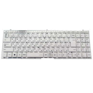 Laptop Keyboard For NEC LaVie NX850/LAW PC-NX850LAW NX850/LAW-E3  PC-NX850LAW-E3 Japanese JP JA White Without Frame New