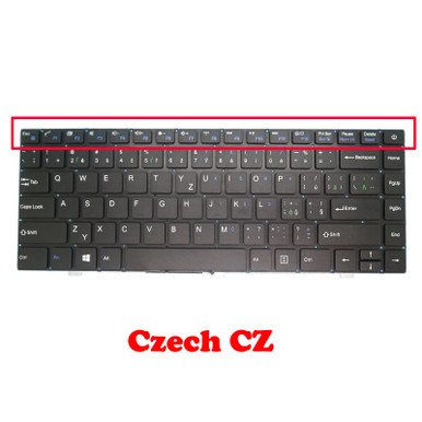 Laptop Replacement Keyboard For Teclast F6 Plus Czech CZ Black New ...