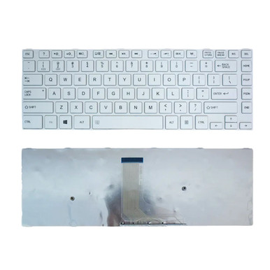 Tastiera USA Bianca Per Toshiba Satellite L800, L805, L830 - Ricambio Compatibile QWERTY