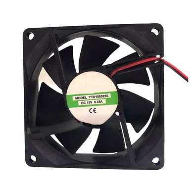 Ventilateur DC LANGJIE 80x80x25 Mm 15V 0.30A 2 Fils - Pour Refroidissement D'équipements