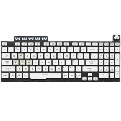Tastiera USA Retroilluminata Per Notebook ASUS TUF Gaming F706LI, F706HM, F506LU – Ricambio Generico Nero