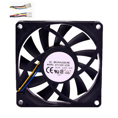 Delta EFC0812DB-F00 8015 12V 0.50A 8CM 80*80*15MM PWM 4pin Fan - Foto 11