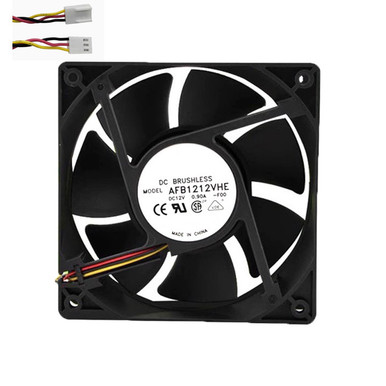 Ventilateur De Refroidissement 12V 0.90A Compatible Delta AFB1212VHE 12038 4 Fils