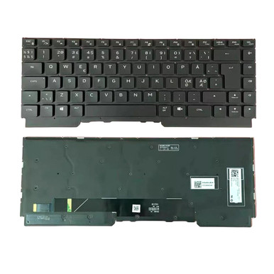 Laptop Keyboard For Alienware M15 R7 / M15 R7 AMD Norway NW Black With ...