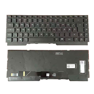 Laptop Keyboard For Alienware M15 R7 / M15 R7 AMD Germany GR Black With ...