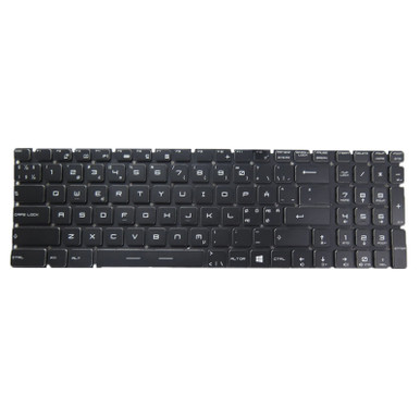 Black New Laptop No Backlit Keyboard For MSI WE72 7RJ 7RJX WE73 8SJ 8SK ...