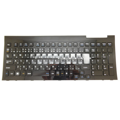 Laptop Keyboard For NEC LaVie S LS550/LS AEFF4J06020 V130246BJ2 JA Japanese  JP Black With Frame Used