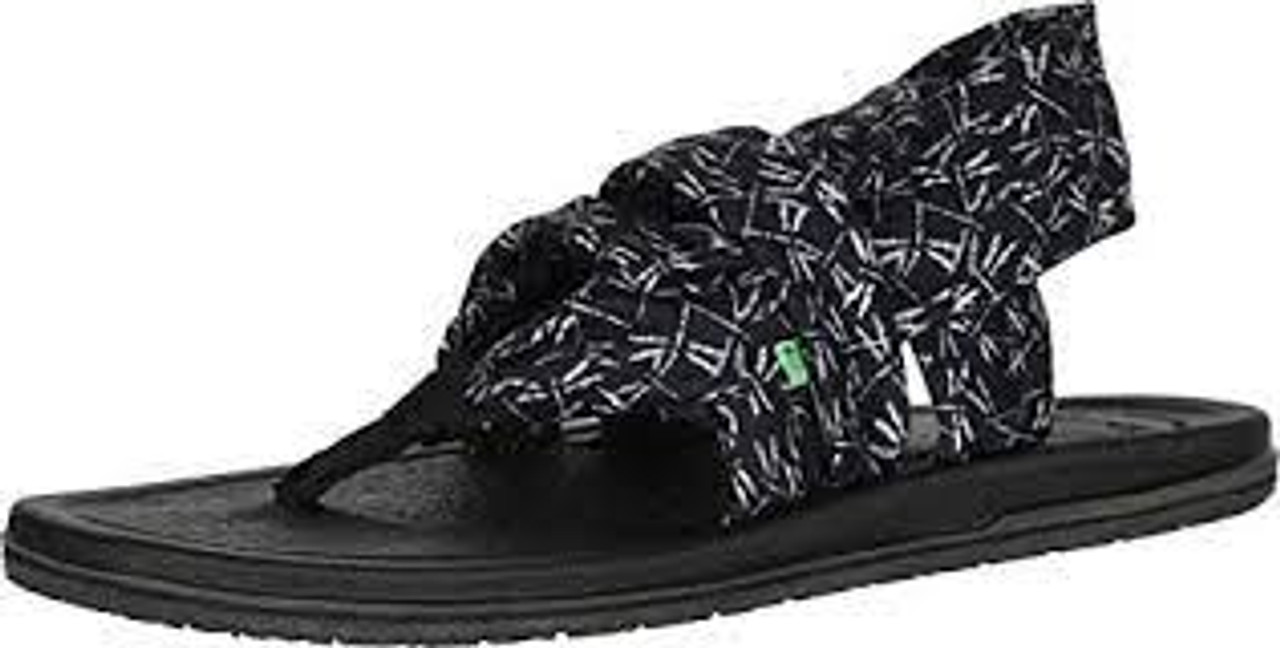 Sanuk Yoga Sling 3 Prints Black Dragonfly Surf and Dirt