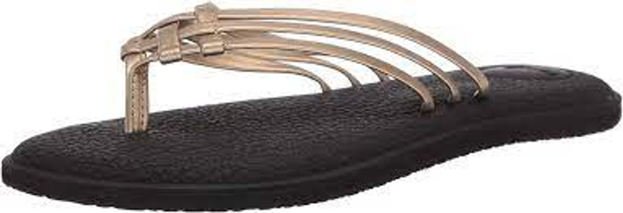 Sanuk Yoga Salty Metallic Champagne Surf and Dirt