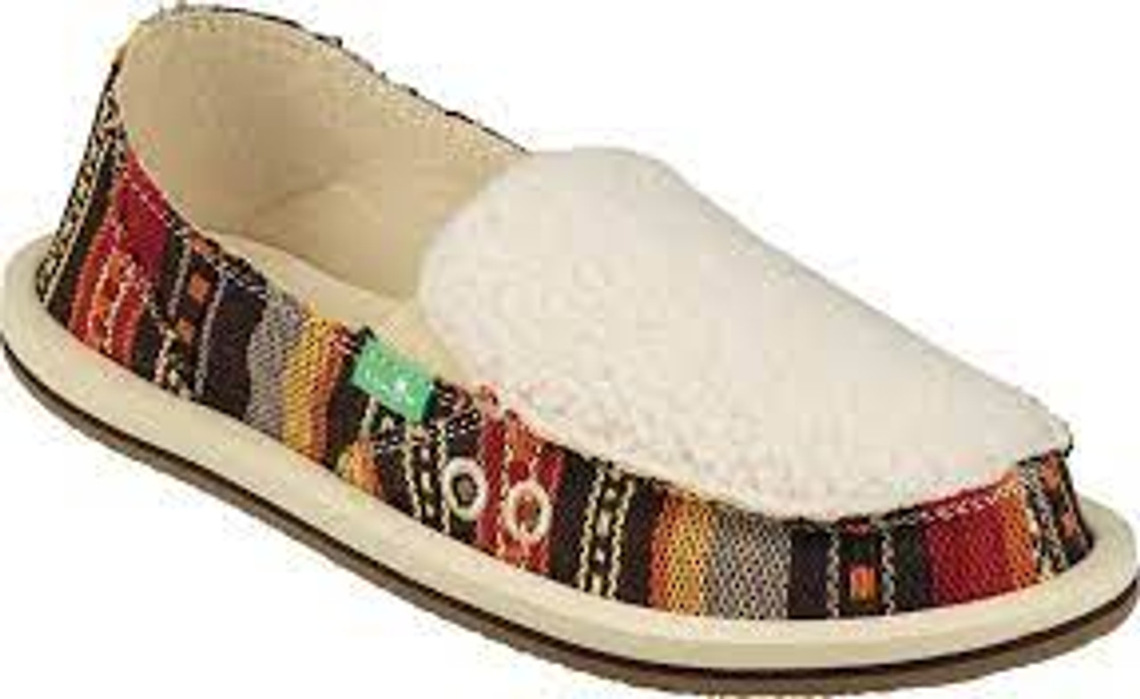 Sanuk - Donna sherpa blanket molten lava color slip on size 10 - $20 - From  Ashley