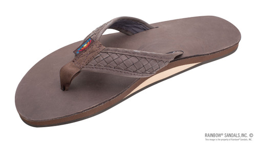 Rainbow Flip Flops - The Bentley - Mocha