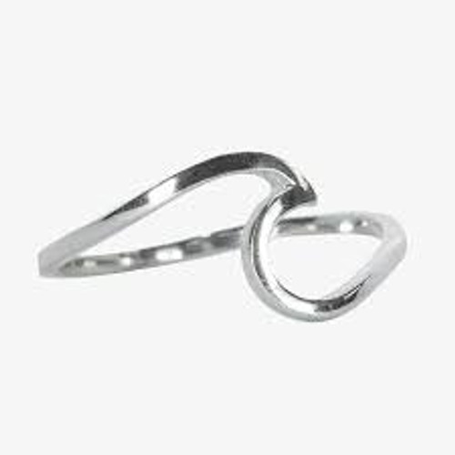 Pura Vida Ring - Large Wave - Silver
