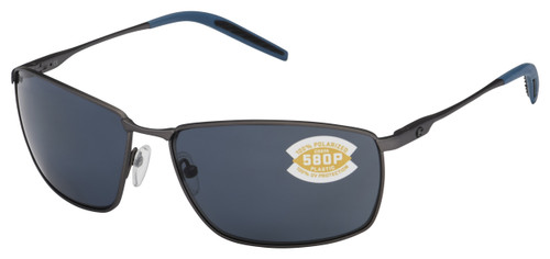 Costa Sunglasses - Turret 580P - Matte Dark Gunmetal/Black