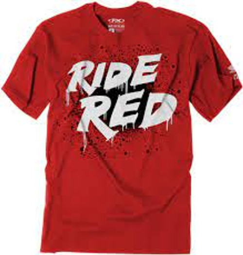 Factory Effex Youth Tee Shirt - Honda Splatter - Red