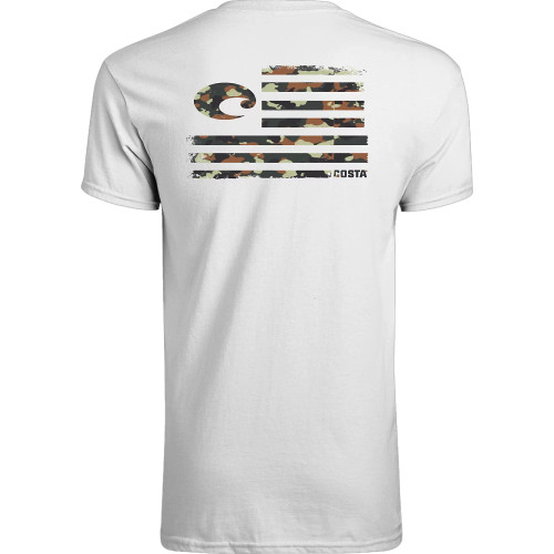 Costa Tee Shirt - Camo Pride - White