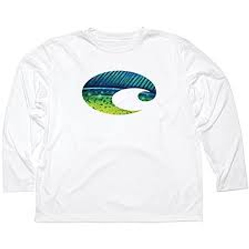 Costa Tee Shirt - Dorado Technical Ls - White