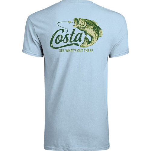 Costa Tee Shirt - Casting Bass - Light Blue