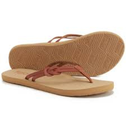 Flojos Women's Flip Flop - Azure - Tan/Natural