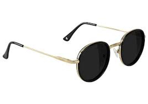 Glassy Sunglasses - Lincoln - Black/Gold Polarized