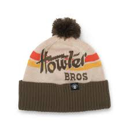 Howler Bros Beanie - Disco - Brown/White