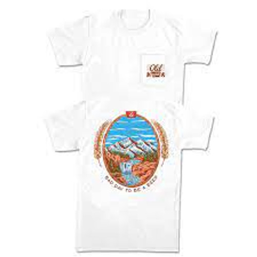 Old Row Tee Shirt - Vintage Bad Day - White
