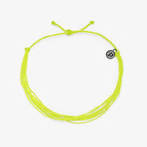 Pura Vida Anklet - Original - Neon Yellow