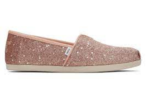 Toms Women's Shoes - Alpargata Glitter - Rose Gold