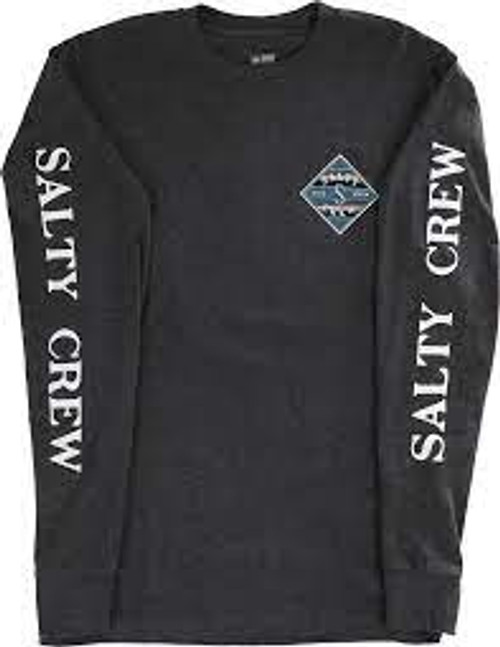 Salty Crew Tee Shirt - Tippet Refuge Premium L/S - Black