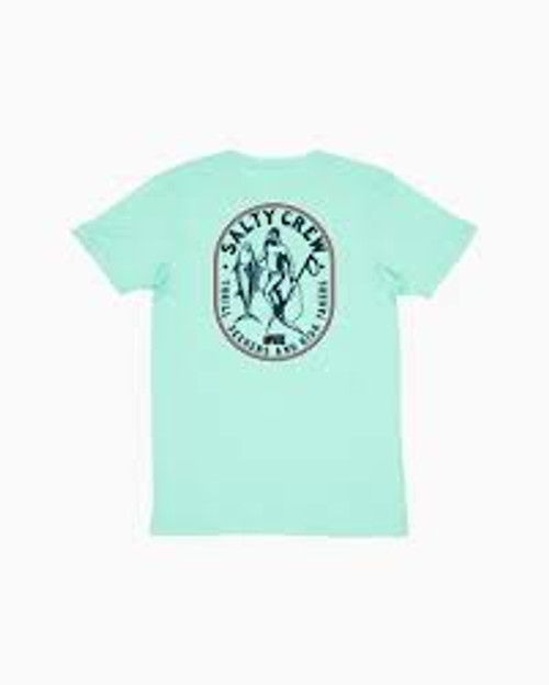 Salty Crew Tee Shirt - Surface Premium - Sea Foam