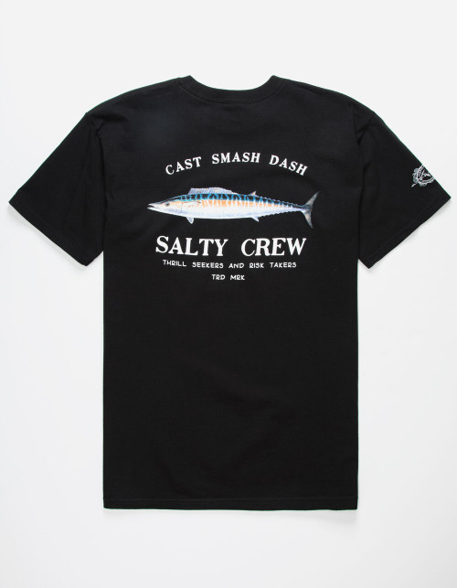 Salty Crew Tee Shirt - Wahoo Island - Black
