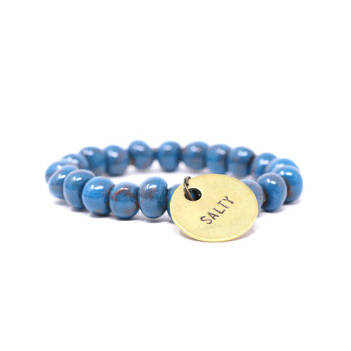 Simbi Bracelet - Clay - Caribbean Blue