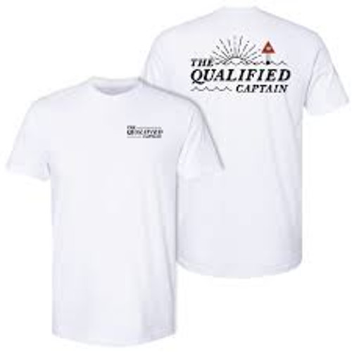 The Qualified Captain Tee - Channel Marker - White