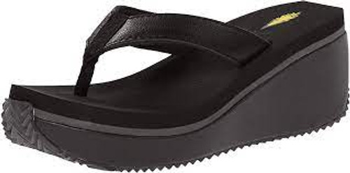 Volatile Women's Flip Flops - Frappachino - Black Croco