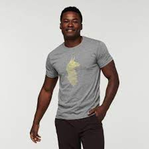 Cotopaxi Tee - Topo Llama Tee - Heather Grey