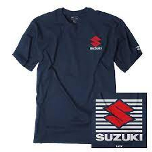 Factory Effex Tee Shirt - Suzuki Shutter - Navy