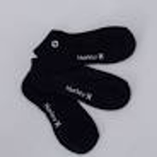 Hurley Socks - H2O Dri Low Cut Sock 3pk - Black