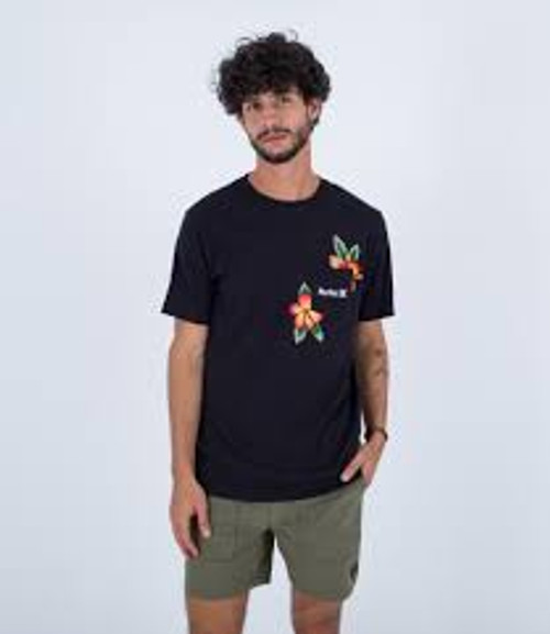 Hurley Tee Shirt - Halekulani - Black