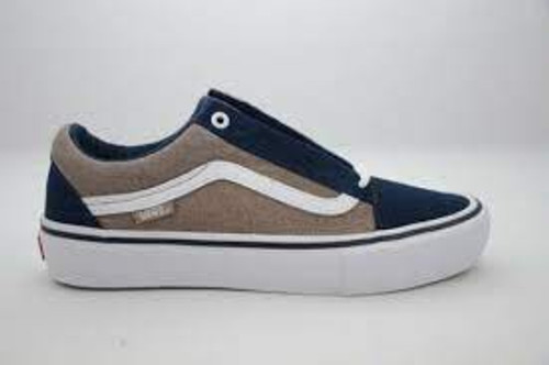 Vans Shoes - Old Skool Pro - Twill/Dress Blues/Portabella