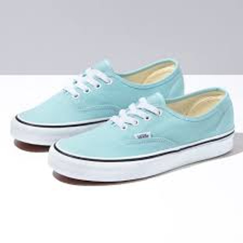 Vans Kid's Shoes - Authentic Lo Pro - Glitter Aqua Sky