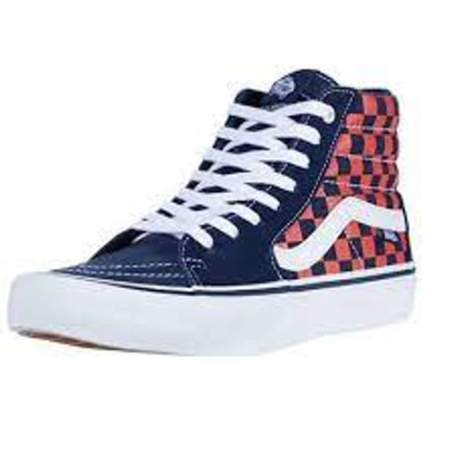 Vans Shoes - Sk8-Hi Pro - NavyOrange/Checker