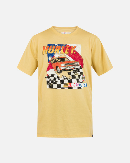 Hurley Tee Shirt - Nascar Finish Line - Dusty Cheddar