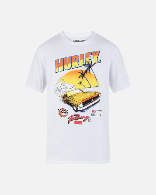 Hurley Tee Shirt - Nascar Oh Snap - White