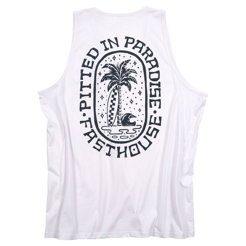 Fasthouse Tank Top - Palm - White