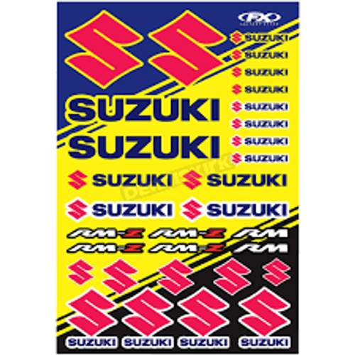 Factory Effex Decal - Suzuki RMZ Sheet - Yellow