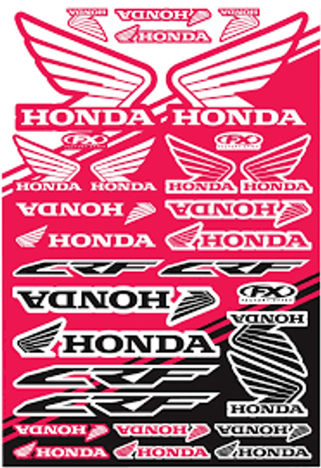 Factory Effex Decal - Honda CRF Sheet - Red