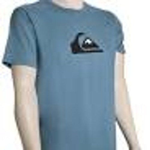 Quiksilver Tee - Comp Logo - Aegean Blue