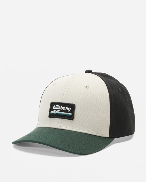 Billabong Hat - Walled Snapback - Black/Tan/Green