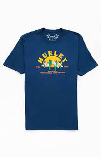 Hurley Tee Shirt - EVD Desert Trippin - Blue Void