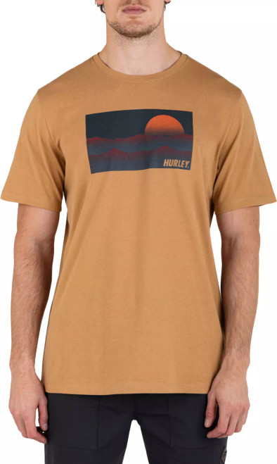 Hurley Tee Shirt - EVD EXPL Range Fade - Earthstone